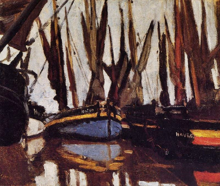 Fishing Boats, Study by Claude Oscar Monet