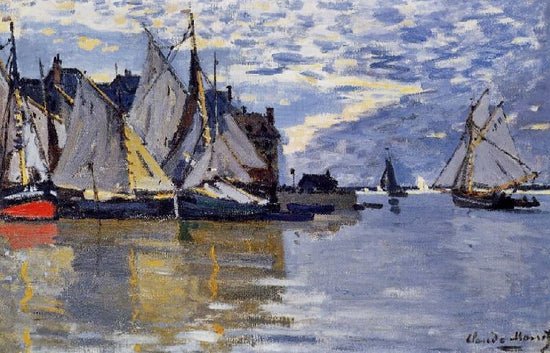 Sailboats by Claude Oscar Monet