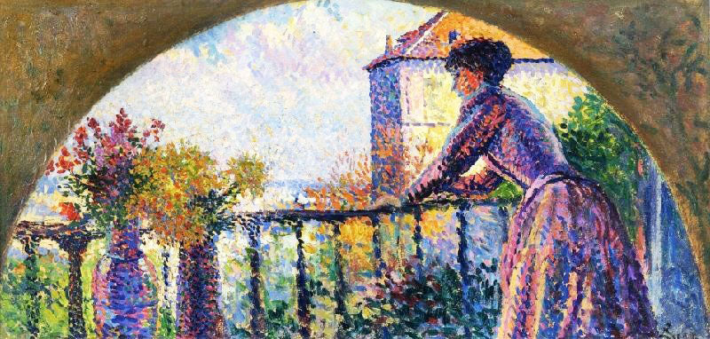 PARIS, RUE CORTOT, MADAME LUCE ON THE BALCONY