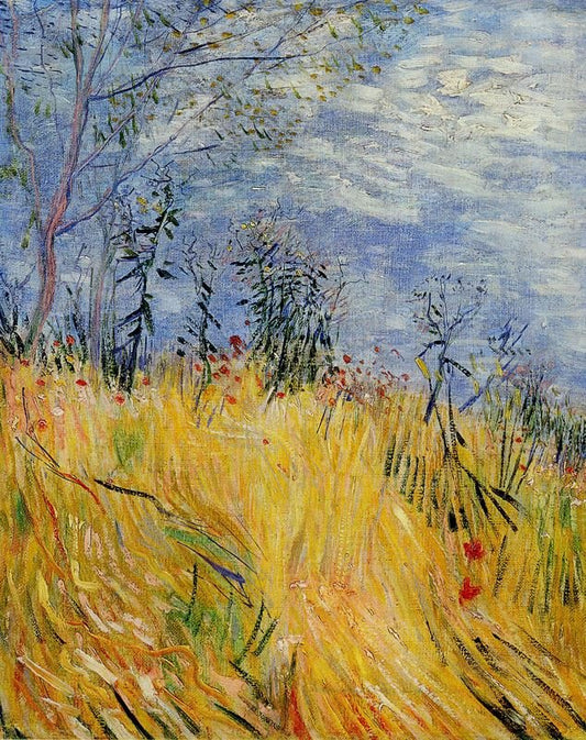 Edge Of A Wheatfield With Poppies by Vincent van Gogh