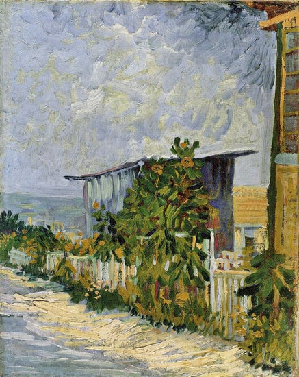 Path In Montmartre With Sunflowers by Vincent van Gogh