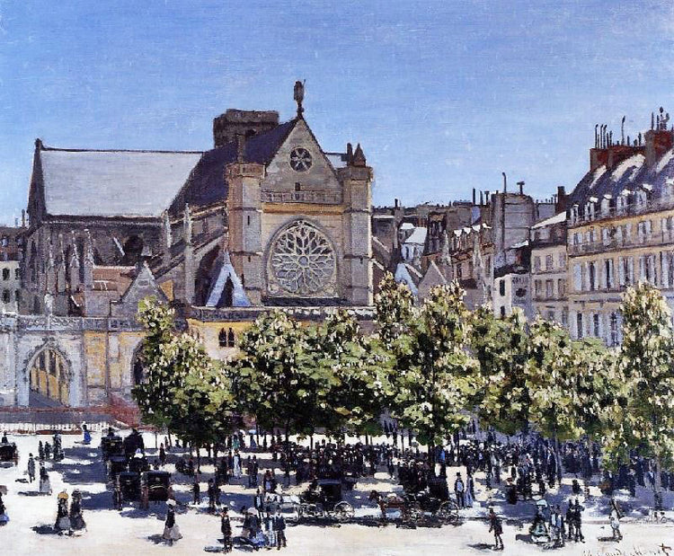The Church Of Saint-Germain-L’Auxerrois by Claude Oscar Monet