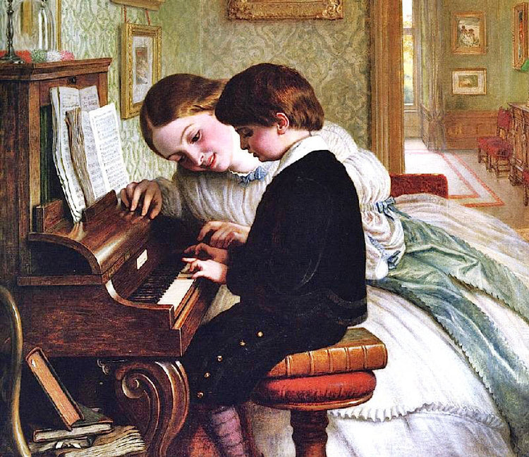 The Music Lesson by Charles West Cope