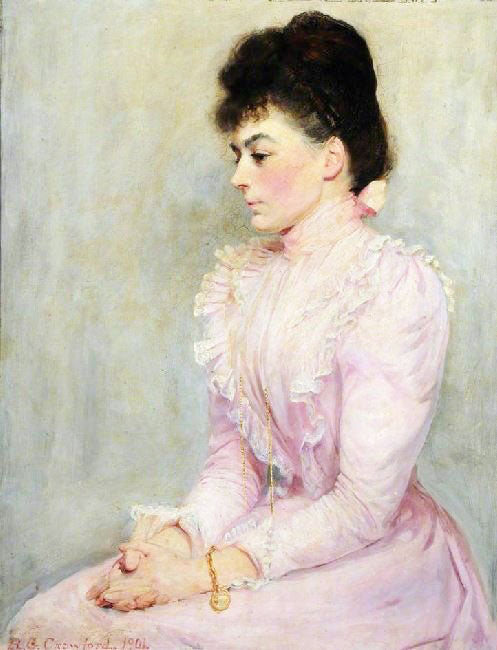 Portrait Of A Member Of The Perchard Family by Richard Goldie Crawford