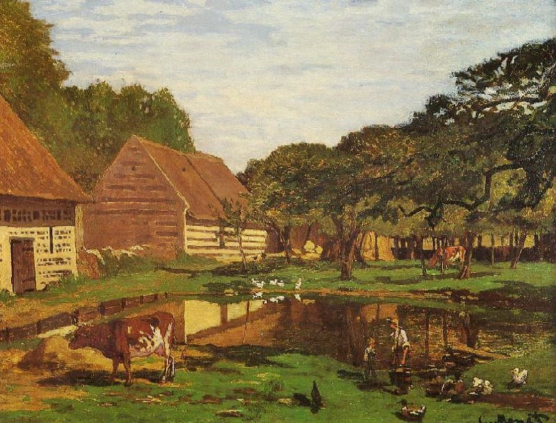 Farmyard In Normandy by Claude Oscar Monet