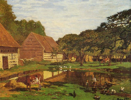 Farmyard In Normandy by Claude Oscar Monet
