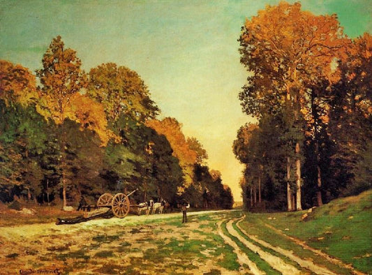 The Road From Chailly To Fontainebleau by Claude Oscar Monet