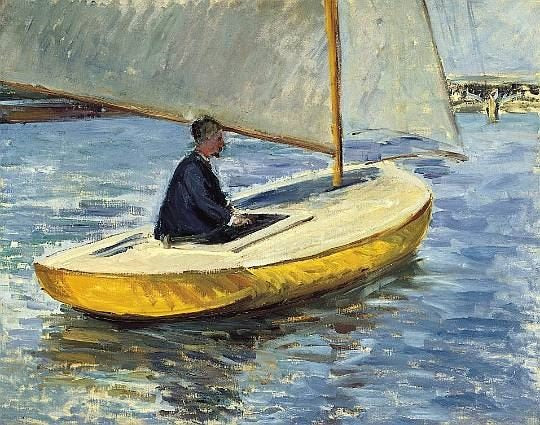 The Yellow Boat by Gustave Caillebotte