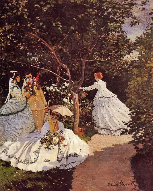 Women In The Garden by Claude Oscar Monet