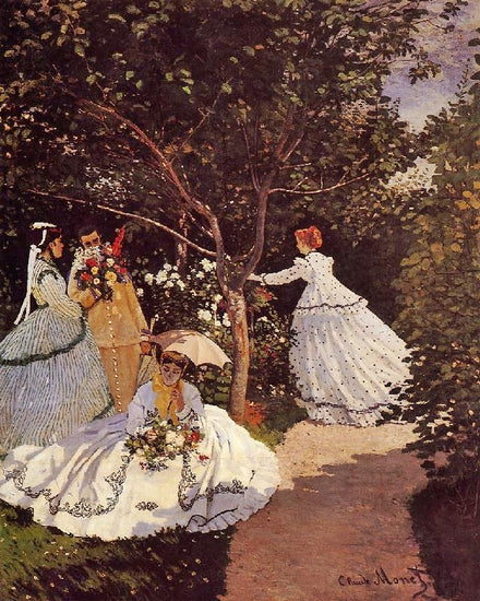 Women In The Garden by Claude Oscar Monet