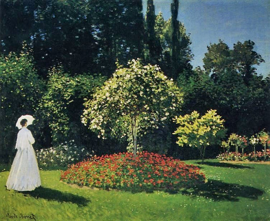 Jeanne-Marguerite Lecadre In The Garden by Claude Oscar Monet