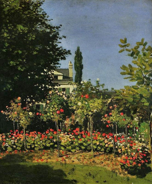 Garden In Bloom In Sainte-Adresse by Claude Oscar Monet