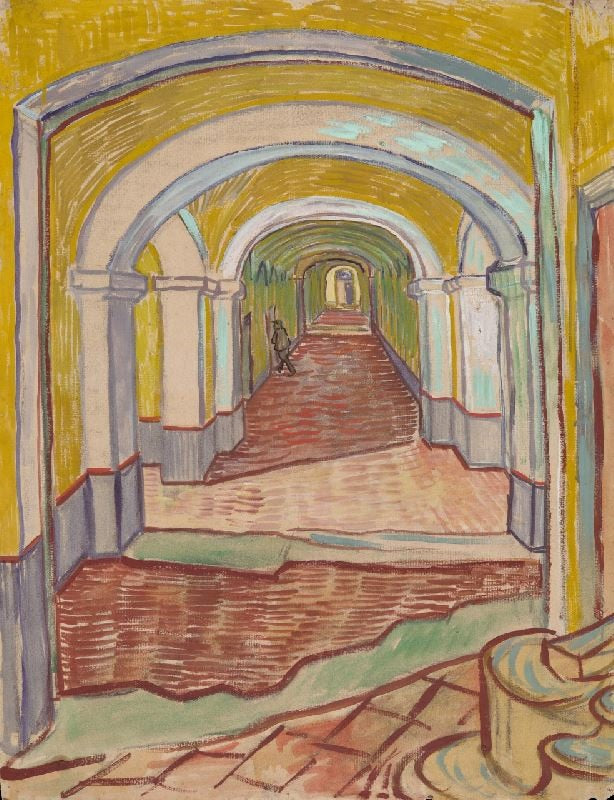 Corridor In Saint-Paul Hospital by Vincent van Gogh