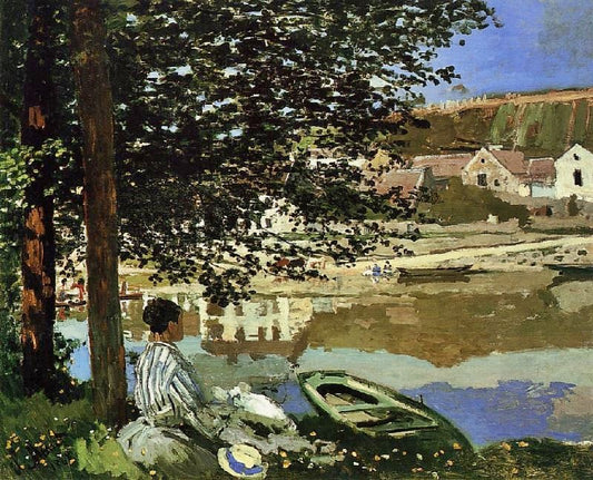 River Scene At Bennecourt by Claude Oscar Monet