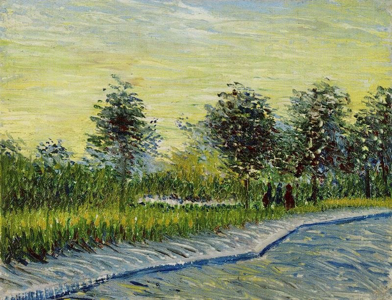 LANE IN A PUBLIC GARDEN IN ASNIÈRES