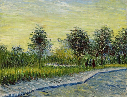 Lane In A Public Garden In Asnières by Vincent van Gogh