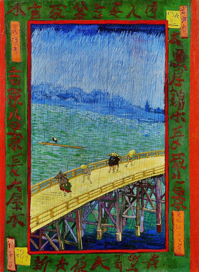 Japonaiserie: Bridge In The Rain by Vincent van Gogh