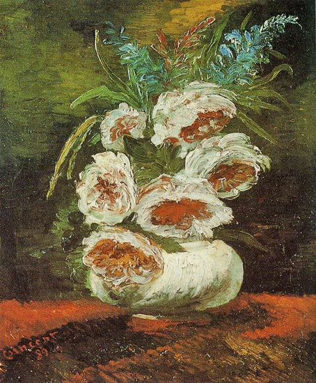 Vase With Peonies by Vincent van Gogh