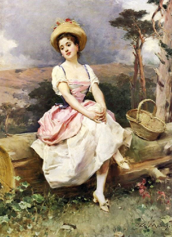 A Rest Along The Way by Raimundo de Madrazo y Garreta