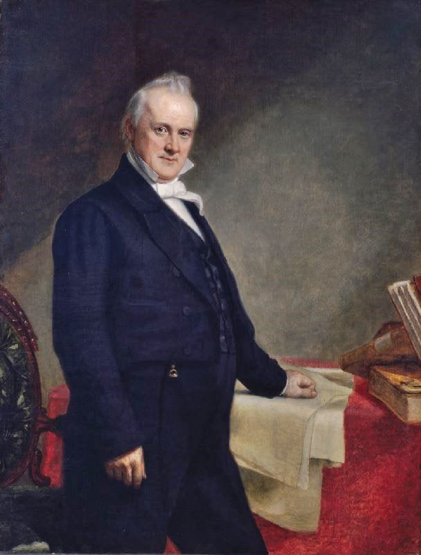 Portrait Of James Buchanan by George Peter Alexander Heal