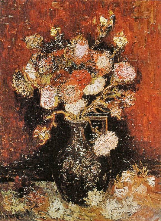 Vase With Asters And Phlox by Vincent van Gogh