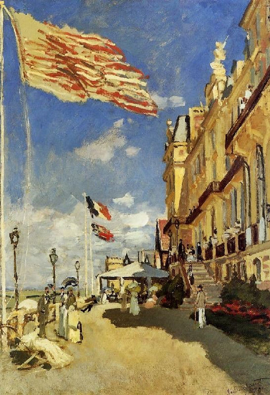 Hotel Des Roches Noires, Trouville by Claude Oscar Monet