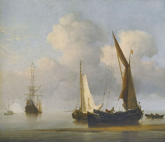 A Calm Sea by Willem van de Velde