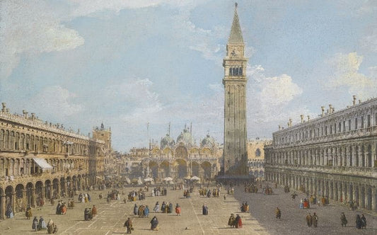 Venice, The Piazza San Marco Looking East Towards The Basilica by Canaletto
