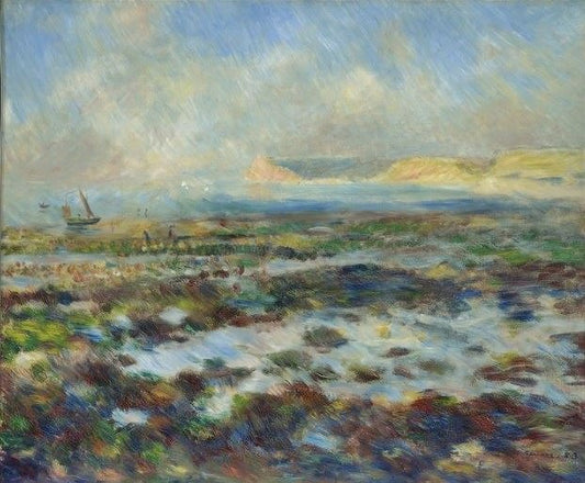 Low Tide, Yport by Pierre Auguste Renoir
