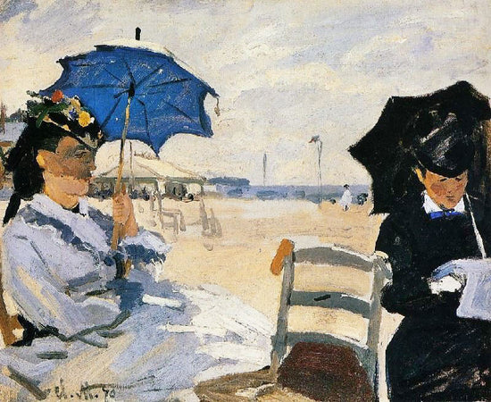 The Beach At Trouville by Claude Oscar Monet