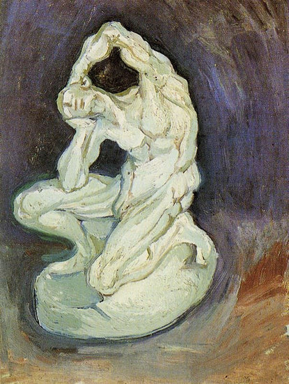 Plaster Statuette Of A Kneeling Man by Vincent van Gogh