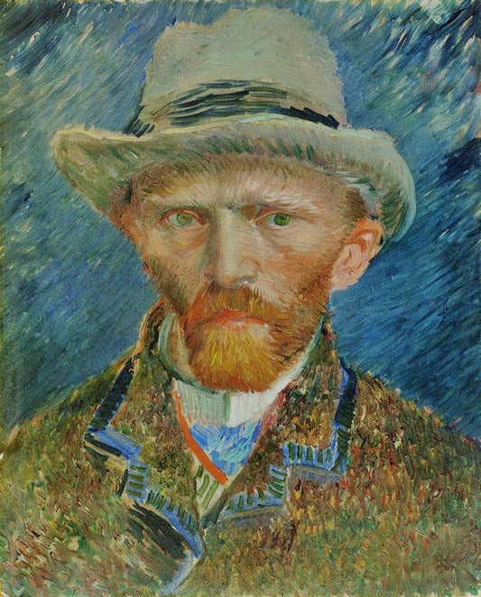 Self-Portrait With A Grey Felt Hat by Vincent van Gogh
