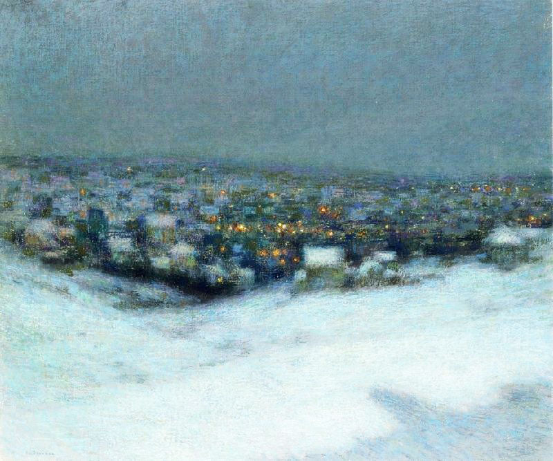 Snow In The Moonlight by Henri Le Sidaner