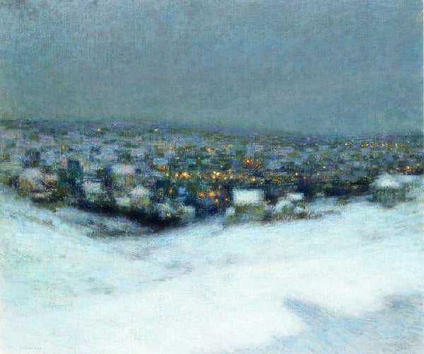 Snow In The Moonlight by Henri Le Sidaner