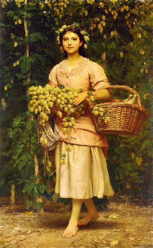 The Hop Picker by Charles Edward Perugini