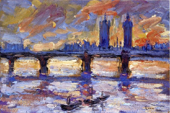 London, The Thames, Evening by Maximilien Luce