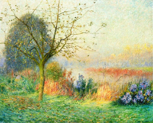 October Morning On The River Leie by Emil Claus
