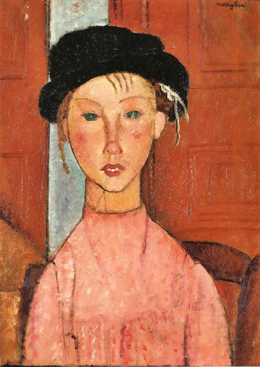 Young Girl In Beret by Amedeo Modigliani