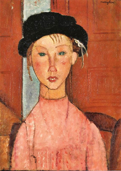 Young Girl In Beret by Amedeo Modigliani