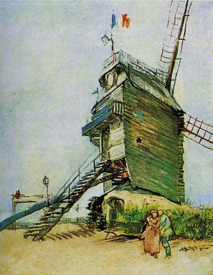 The Moulin De Blute-Fin by Vincent van Gogh