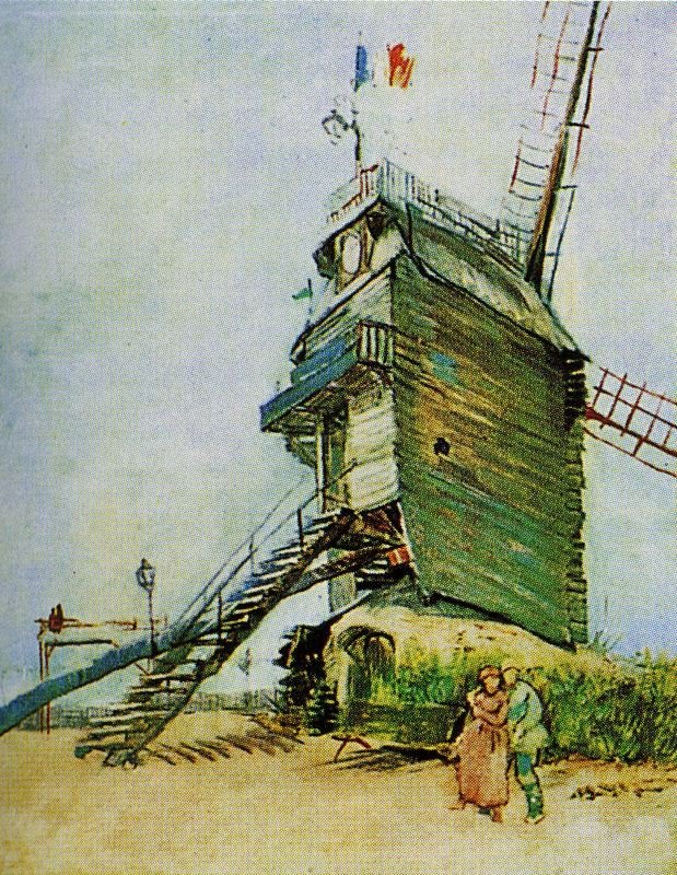 The Moulin De Blute-Fin by Vincent van Gogh