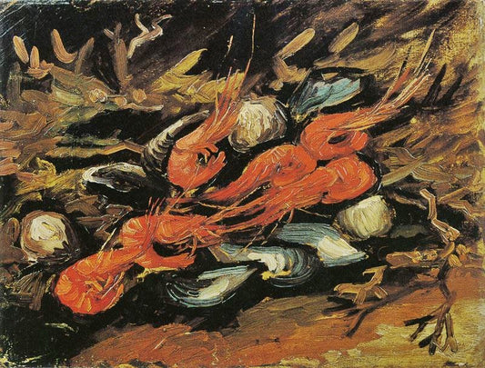 Mussels And Shrimps by Vincent van Gogh