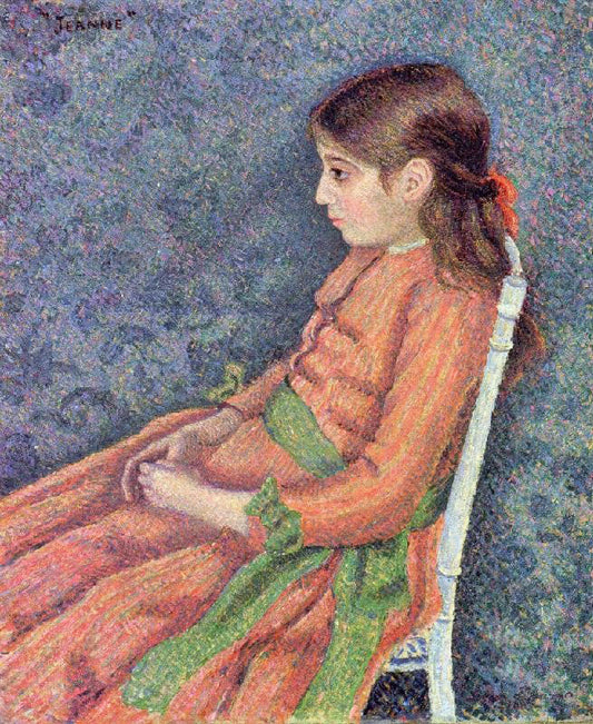 Portrait Of Jeanne by Lucien Pissarro