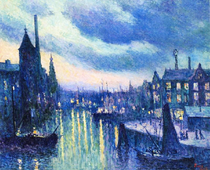 THE PORT OF ROTTERDAM, EVENING