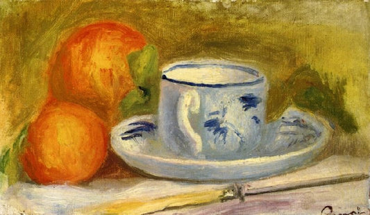 Cup And Oranges by Pierre Auguste Renoir