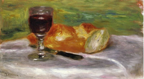 Glass Of Wine by Pierre Auguste Renoir