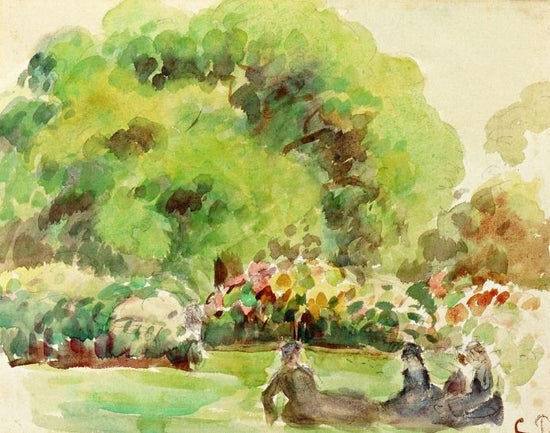 Figures In The Countryside by Camille Pissarro