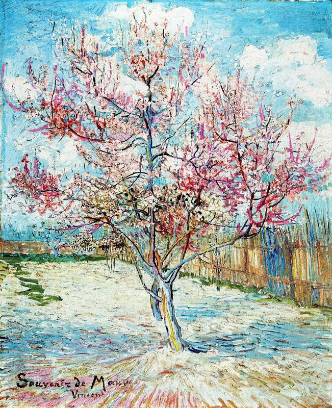 Pink Peach Trees by Vincent van Gogh