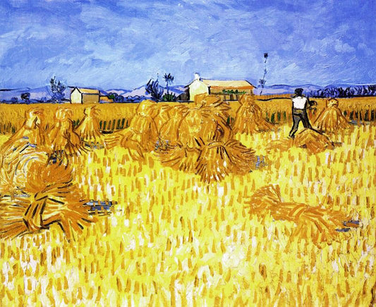 Wheat Field With Sheaves by Vincent van Gogh