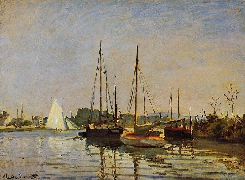 Pleasure Boats by Claude Oscar Monet
